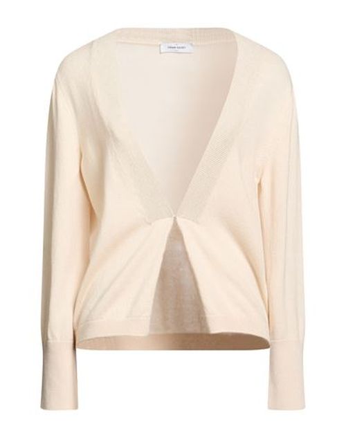 Woman Cardigan Cream Size 4 Virgin Wool, Viscose, Cashmere, Polyester, Metallic fiber