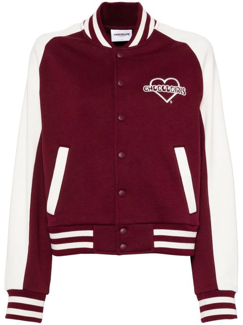 Logo-embroidered jacket