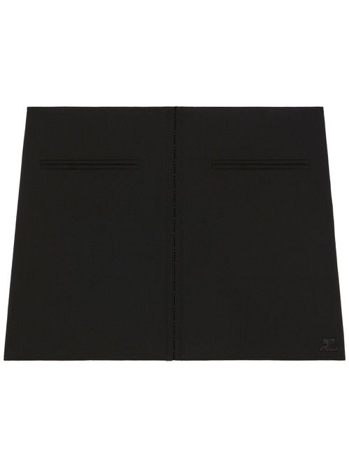 Heritage Clipped mini skirt - Black