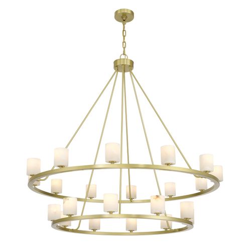Soft Brass LED Chandelier from the Aragon Collection