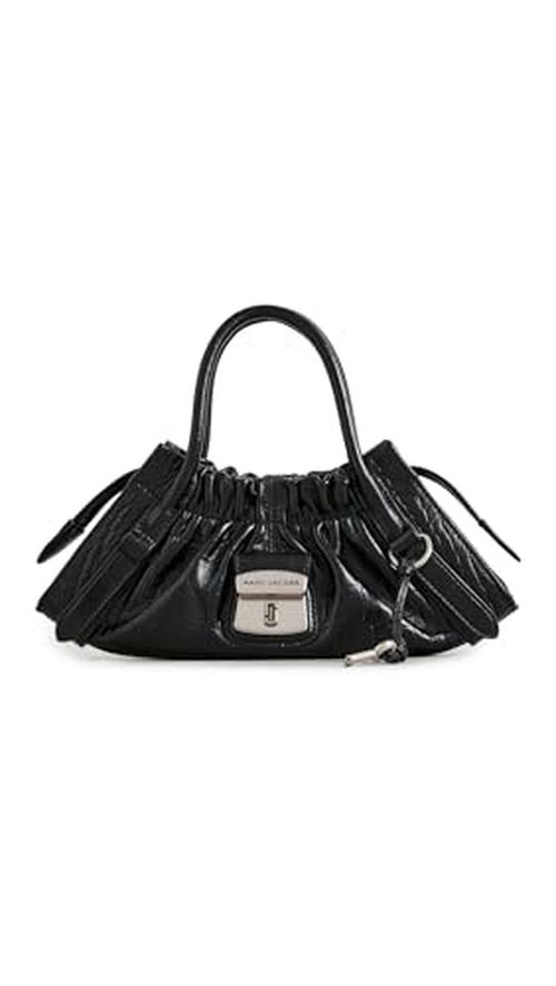 Marc Jacobs Women's The Croc Cristina Small Satchel, Black, One Size