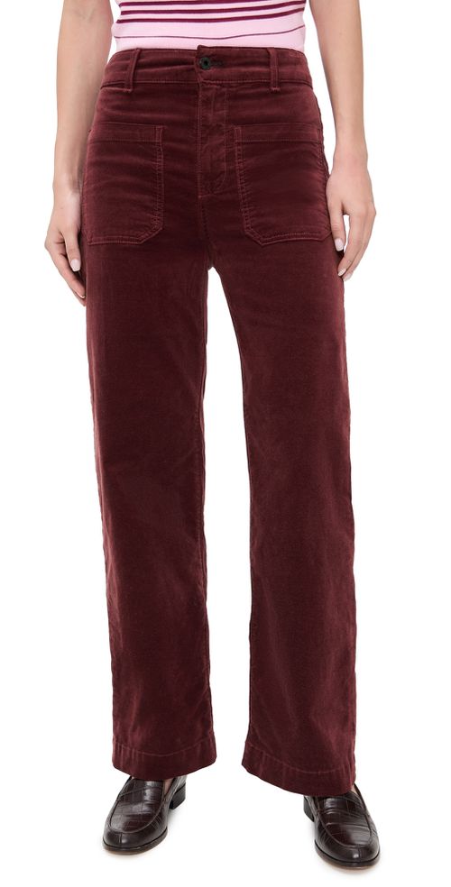 Sailor Velvet Pants Black Cherry