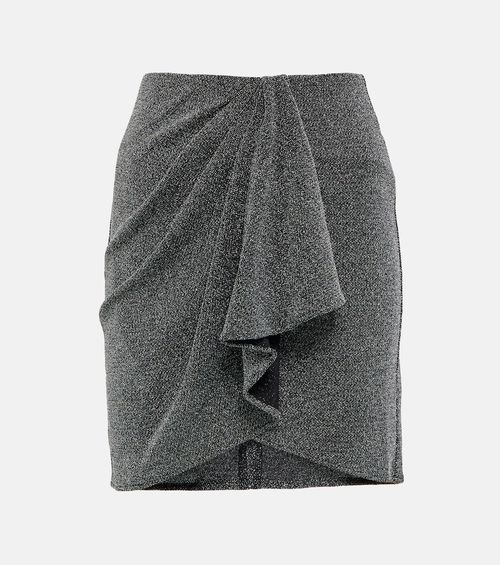Bergen Lurex® jersey ruffled miniskirt