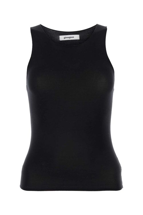 Nylon Tank Top — Black