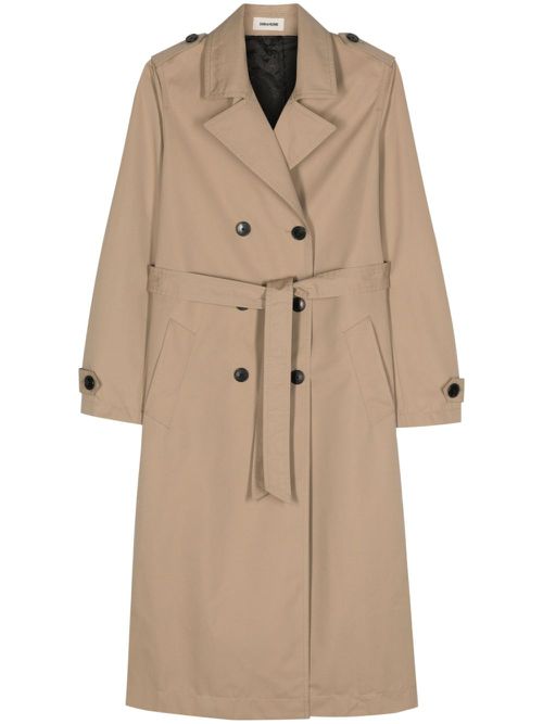 Mandy trench maxi coat - Neutrals