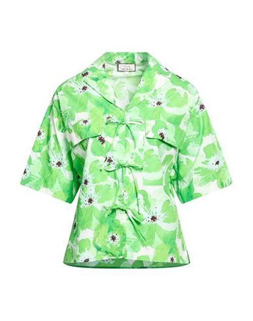 Woman Shirt Green Size 0 Cotton