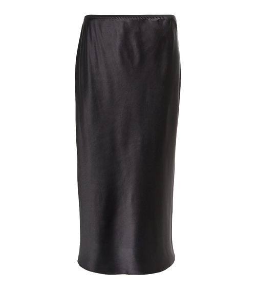 Isaak silk satin midi-skirt