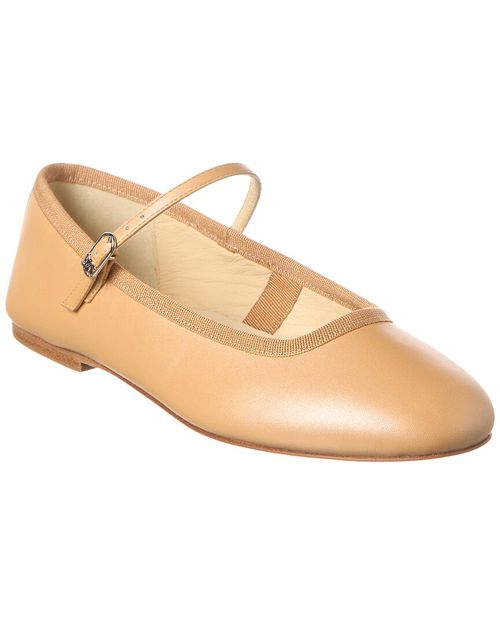 Mary Jane Leather Ballerina Flat