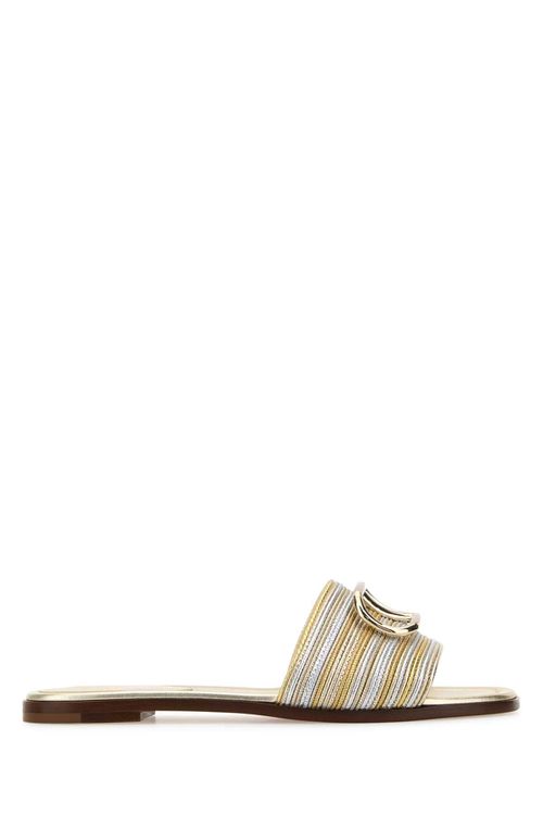 Valentino Garavani in pelle bicolore Vlogo Sigrautre Slifor