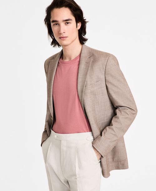 Mens Slim Fit Tan Sport Coat - Tan