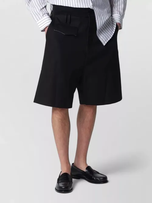 Namacheko - tailored shorts featuring belt loops pocket