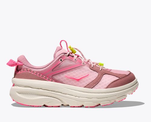 HOKA Bondi B3LS Shoes in Dried Rose/Neon Rose