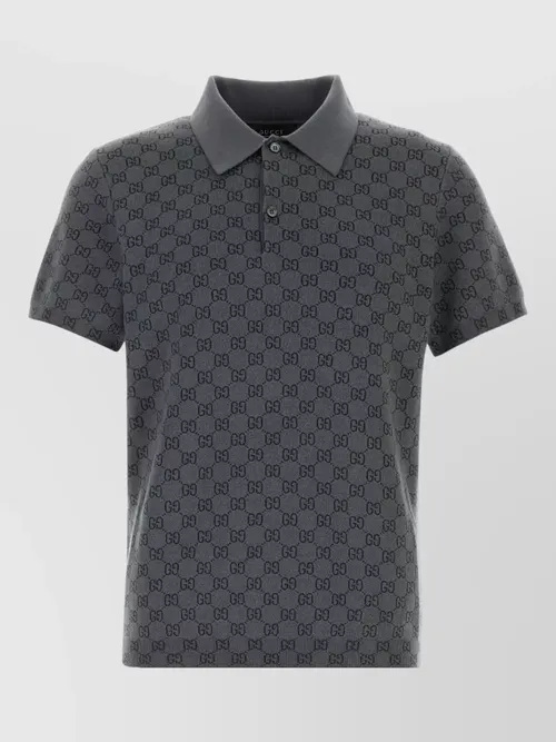 Gucci - gg knit polo shirt short sleeve