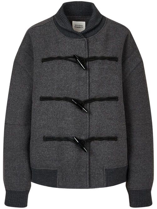 Toggle-fastening jacket - Grey