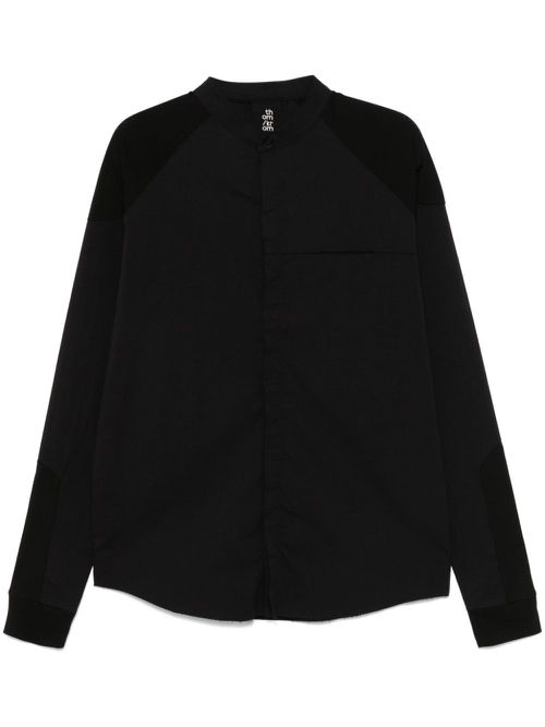 Stand-up collar shirt - Black