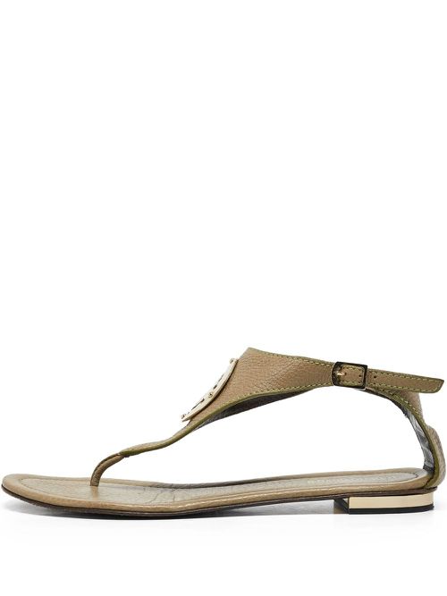 Leather sandals - Green
