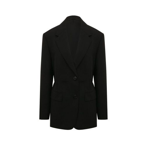 Fleece Wool Blazer — Black