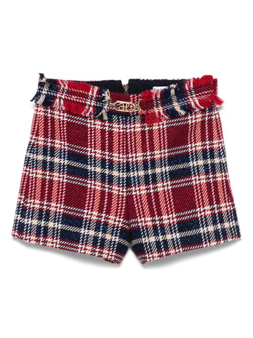 Check-pattern shorts - Blue