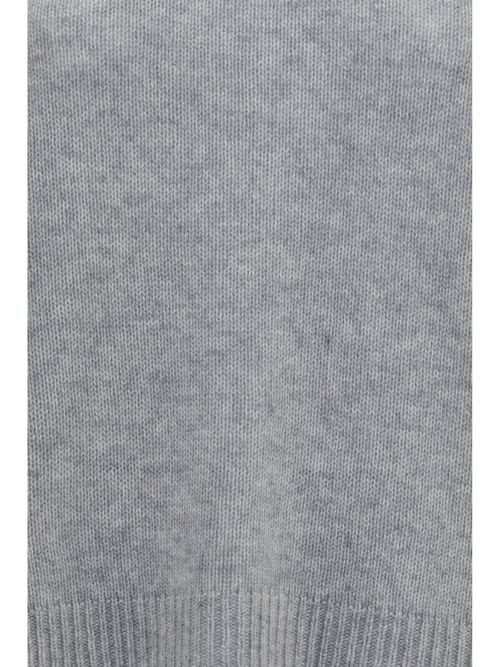 Cashmere Crewneck Sweater — Gray