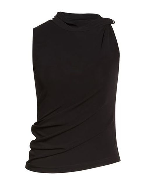 Courrèges Woman Top Black Size 4 Viscose, Elastane