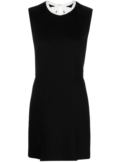Cut-out detail sleeveless minidress - Black