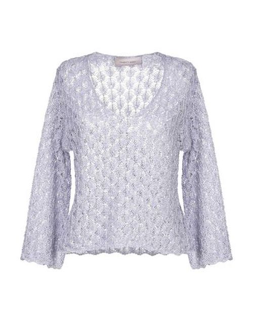 Woman Sweater Lilac Size S Polyester, Cotton, Acrylic, Polyamide, Metal