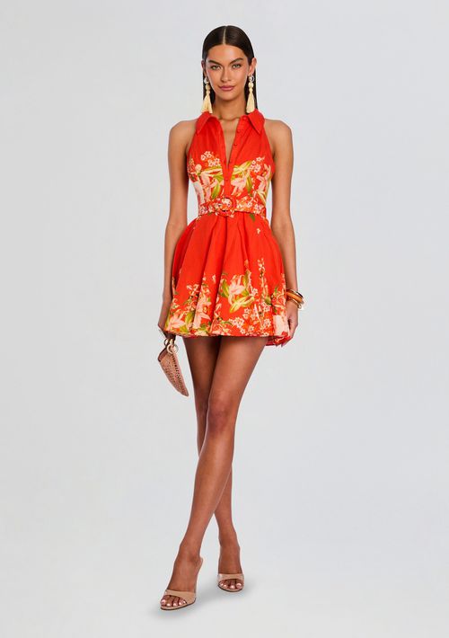 Hibi Short Dress With Belt Buckle