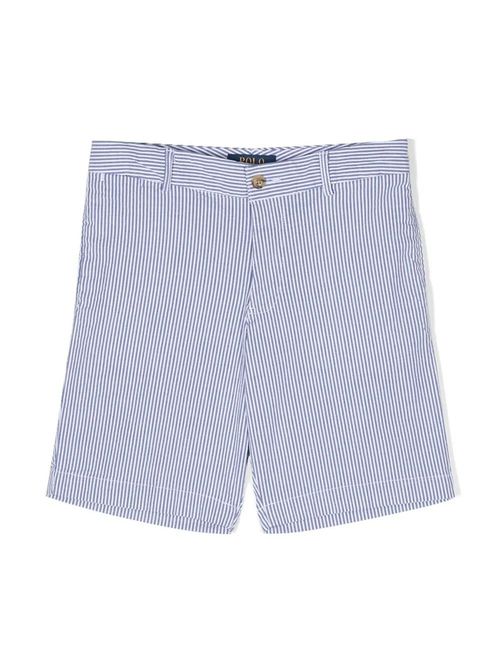 Stretch Cotton Seersucker Shorts