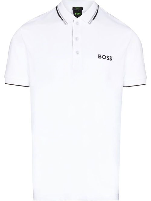 Paddy Pro logo polo shirt - White