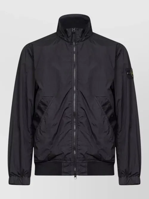 Stone Island - high collar jacket side and welt pocket