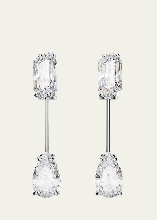 Mesmera Mixed-Cut Crystal Bar Earrings