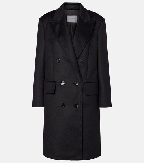 Cosa double-breasted camel hair coat