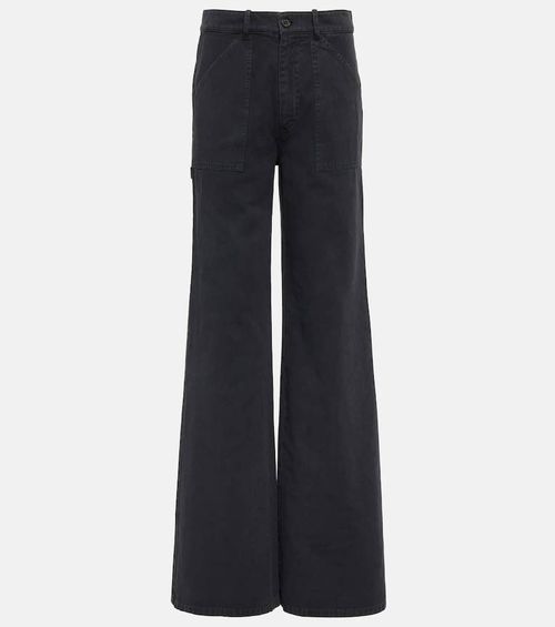 Nili Lotan Quentin twill wide-leg pants