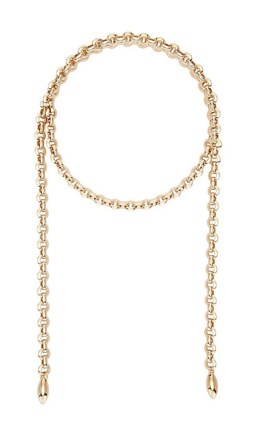 Jennifer Fisher 40 Link Wrap Around Necklace in Metallic Gold
