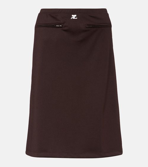 Courrèges Interlock Tracksuit midi skirt