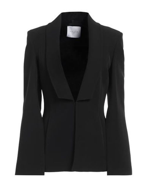Woman Blazer Black Size 8 Polyester, Elastane