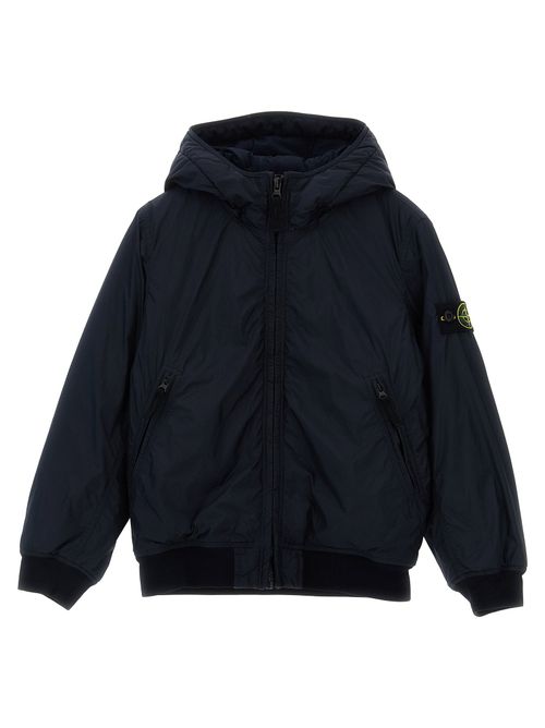 Recycled Nylon Padded Down Jacket — Navy