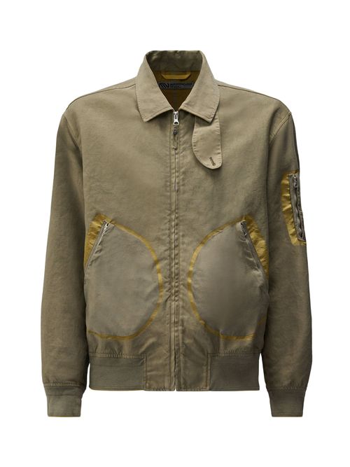 Garment-Dyed Jacquard Jacket