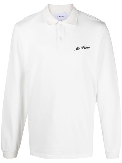 Logo-Embroidered Organic Cotton Polo Shirt — White