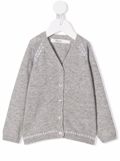 Tiano wool-cashmere blend cardigan - Grey