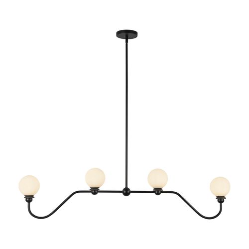 Matte Black Linear Pendant from the Beckett Collection
