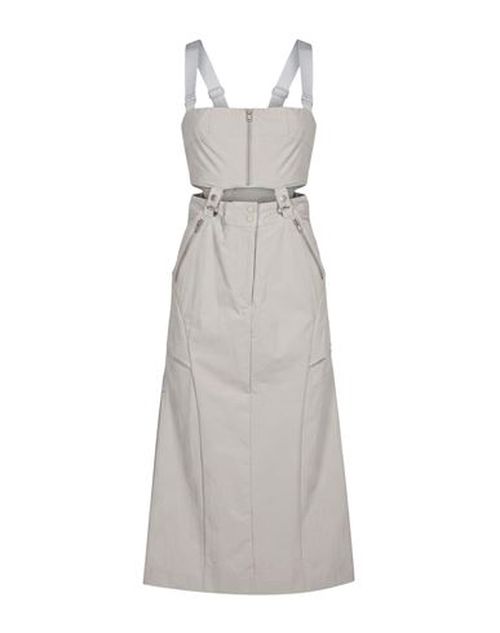 Woman Midi dress Light grey Size 3 Nylon, Polyurethane