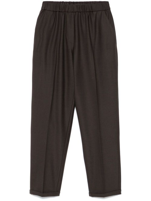Tapered trousers - Brown