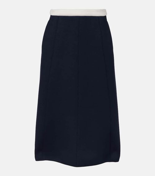 Abaco pleated jersey midi skirt