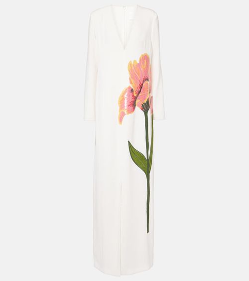 Costarellos Jennis floral sequined crêpe maxi dress