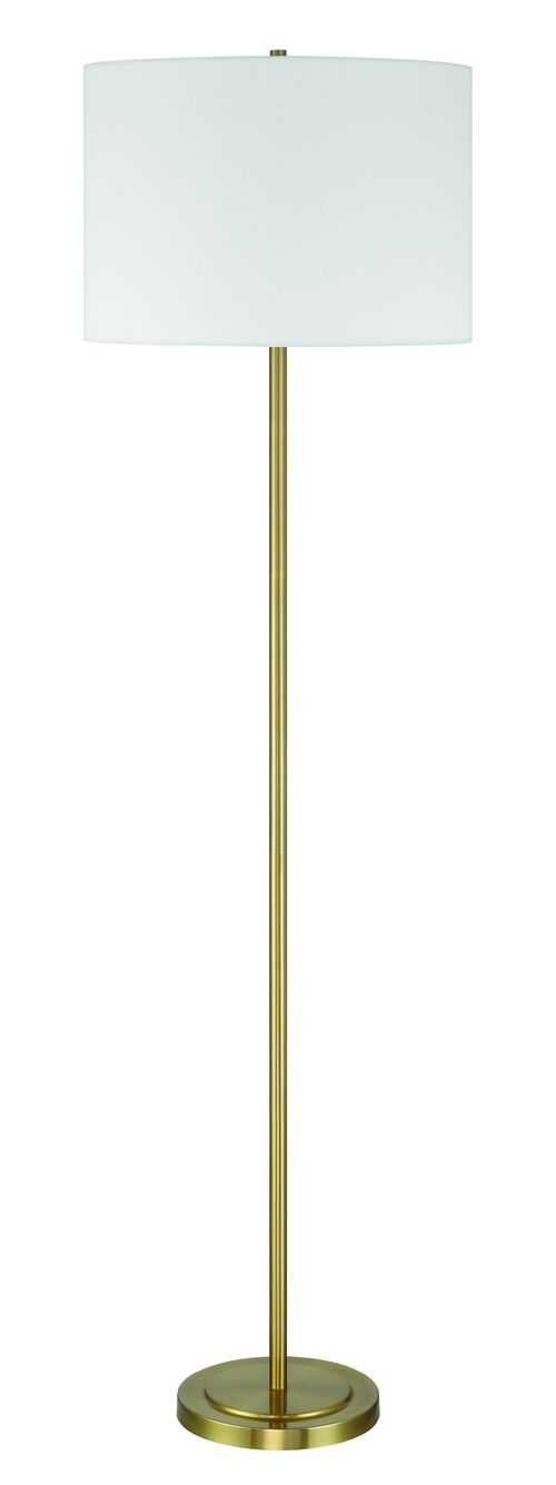 Satin Brass Floor Lamp from the Jones Collection