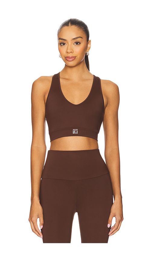 Port de Bras Emma Sports Bra in Chocolate. - XL also in L, M