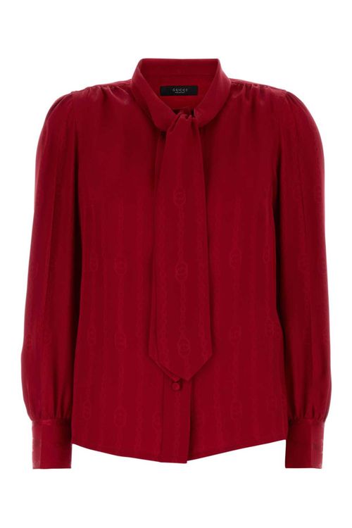 Red Regular Solid Shirt