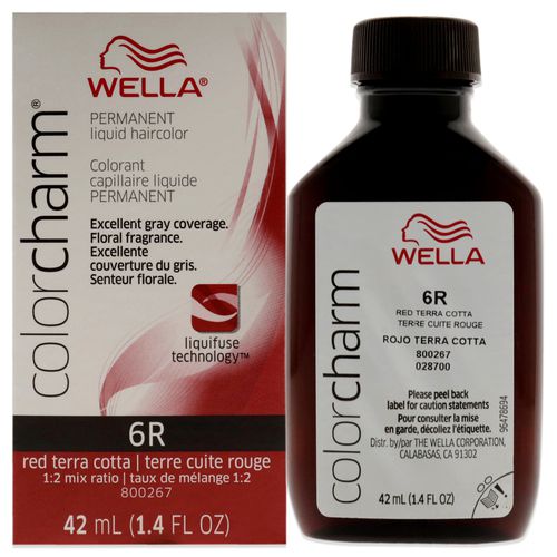 Color Charm Permanent Liquid Haircolor - 6R Red Terra Cotta by for Unisex - 1.42 oz Hair Color