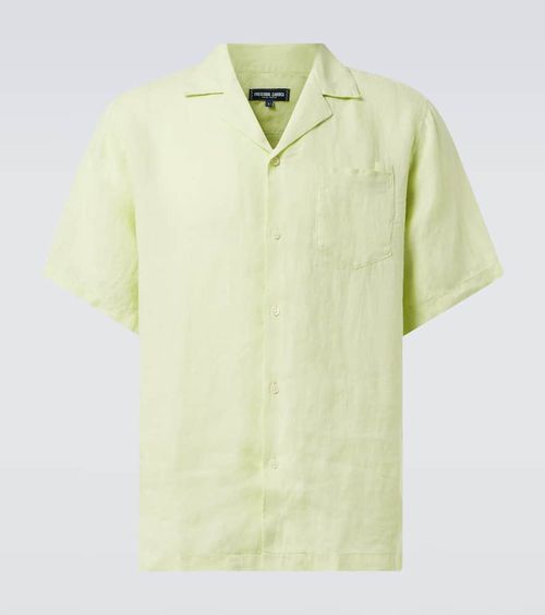 Angelo linen bowling shirt